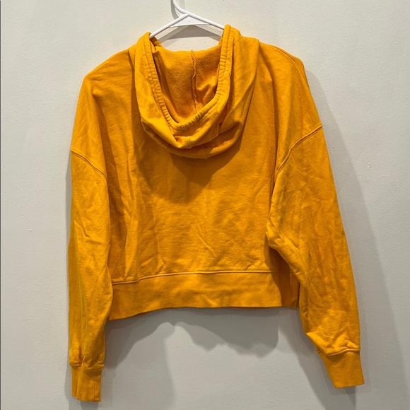 Orange Abound Cropped Zip-Up Hoodie - Picture 2 of 3